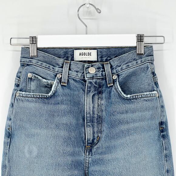 AGOLDE Vintage High Rise Flare Jeans Women’s Size 23 Clamour Stretch Denim - Picture 3 of 6